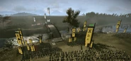 The Choshu army guarding the Sakai crossing