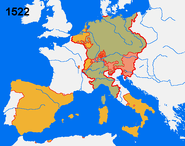Habsburg domains in 1522