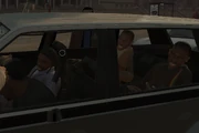An SUV full of dead Hillside Posse hitmen