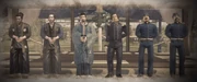 The Japanese and American delegations to Kanagawa after signing the treaty