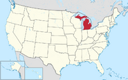 Location of Michigan