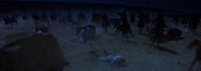 Egyptian troops ambushing the Mahdist cavalry
