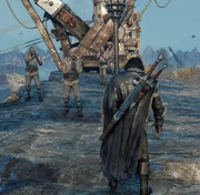 Freed slaves thanking Talion