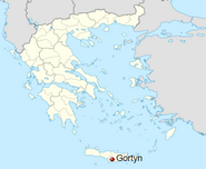 Location of Gortyn