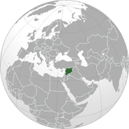 Location of Syria