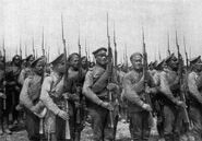 Russian troops during the Great War