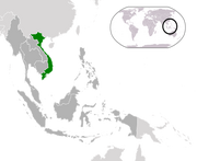Location of Vietnam