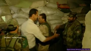 al-Assad visiting troops at Kharabo village, near Marj al-Sultan military airbase in eastern Ghouta, 25 June 2016