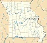 Location of St. Louis