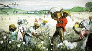 Workers in a cotton field