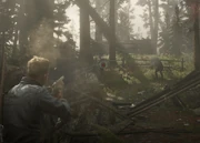 Arizona firing on the revenue agents at Bearclaw Camp