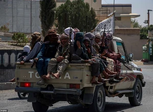 A theocratic Taliban patrol