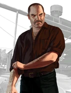 A Russian Mafia member with Bratva tattoos