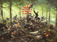 Joshua Lawrence Chamberlain in the Battle of Little Round Top