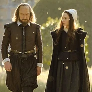 Shakespeare and his daughter, Susanna Hall, 1616.