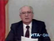 Gorbachev resigning on state television