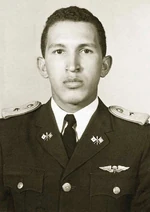 Chavez at the military academy