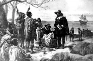 Peter Minuit's purchase of Manhattan from the Lenape for $24 in 1624