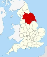Location of Yorkshire