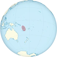 Location of Vanuatu