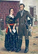 Jim Bowie and his wife Maria Ursula de Veramendi.