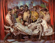 The "King of Kings" by Gerd Mosbach, depicting the death of Gaddafi