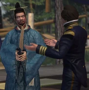 Shogun Tokugawa Ieyoshi meeting Commodore Matthew Perry