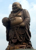 The statue of "Laughing Buddha" in .