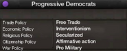 Progressive faction views
