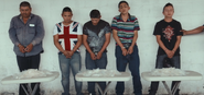 Captured Knights Templar Cartel members and captured cocaine in 2015