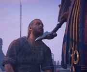 Eivor being held captive by , 872.