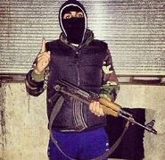 Abdel Bary as a militant.