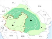 The Carpathian Basin marked with a III.