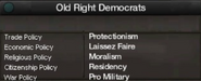 Old Right Democrats (135 KB) Old right views