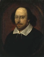 The Chandos portrait, Attributed to John Taylor, c. 1610