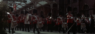 The British relief force departing from London