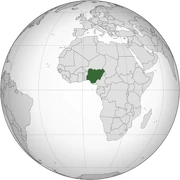 Location of Nigeria