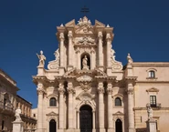 A Baroque cathedral in Syracuse