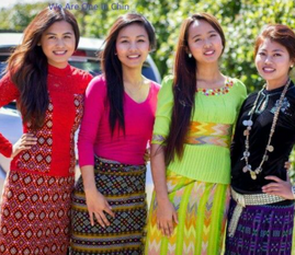 Hakha Chin girls