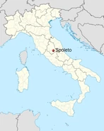 Location of Spoleto