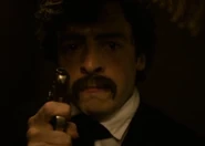 Booth preparing to shoot Lincoln