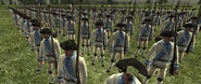 French troops in the 1700s.