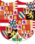 Coat of arms of Charles V of Germany, illustrating the wide rule of the Habsburgs