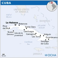 Map of Cuba