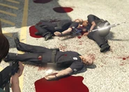 Several dead LAPD cops during the Signal Hill railyard shootout.