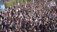 A rally of Houthi rebels