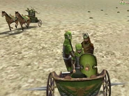 Vaumisa fleeing his defeat