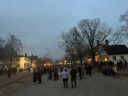 The street at night in December 2025