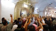 Manbij youths volunteering to fight against the Kurds after Friday prayers on 3 June 2016