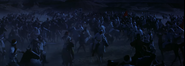 Mahdist cavalry attacking an Egyptian cavalry force escorting a supply convoy